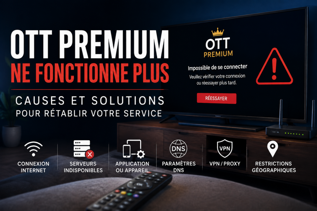 ott premium ne fonctionne plus